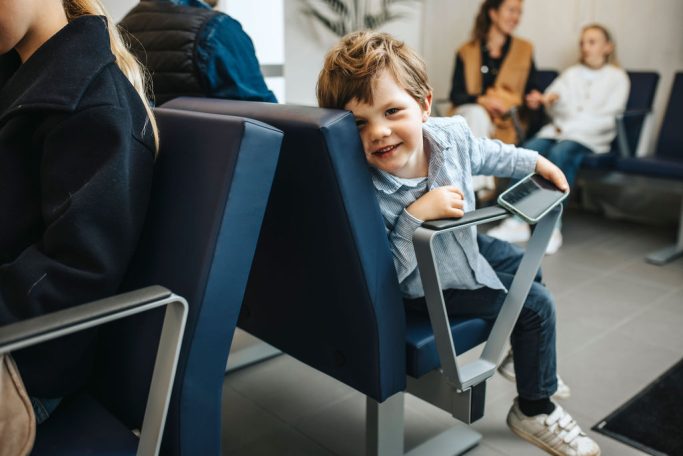 Väntrum på Fridkullens vårdcentral